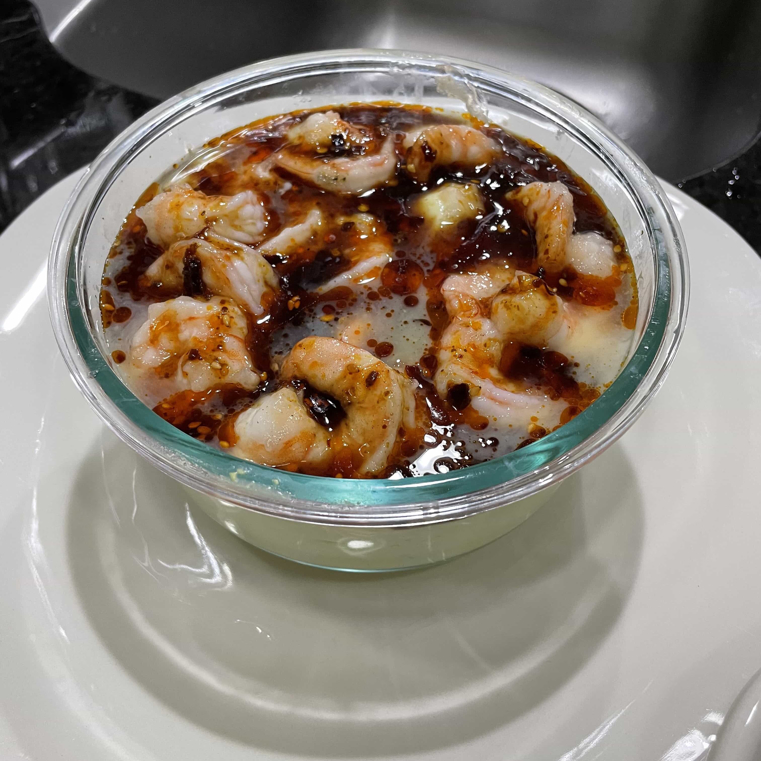 Steamed Egg with Tofu and Shrimp